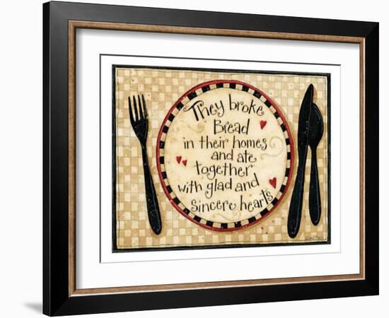 Broke Bread-Dan Dipaolo-Framed Art Print