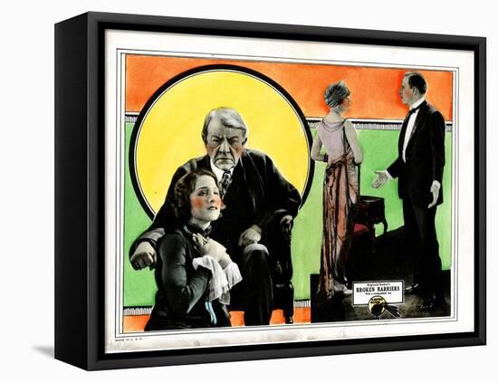 Broken Barriers, Norma Shearer, George Fawcett, Mae Busch, James Kirkwood, 1924-null-Framed Stretched Canvas