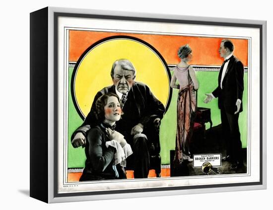 Broken Barriers, Norma Shearer, George Fawcett, Mae Busch, James Kirkwood, 1924-null-Framed Stretched Canvas