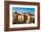 Broken bull column in foreground, Persepolis, UNESCO World Heritage Site, Iran, Middle East-James Strachan-Framed Photographic Print