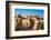 Broken bull column in foreground, Persepolis, UNESCO World Heritage Site, Iran, Middle East-James Strachan-Framed Photographic Print