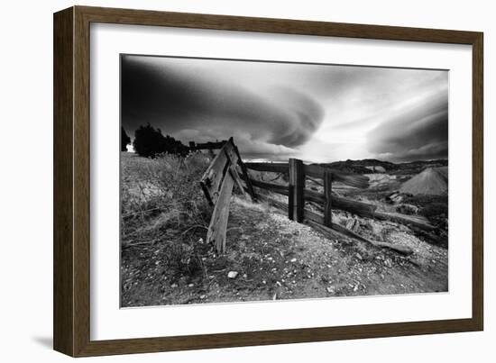 Broken Fence, Virginia City, Nevada 74-Monte Nagler-Framed Photographic Print