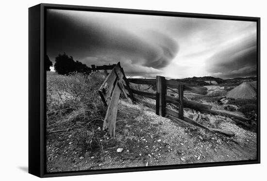 Broken Fence, Virginia City, Nevada 74-Monte Nagler-Framed Stretched Canvas