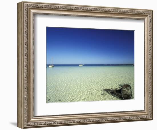Broken Fishing Net and Clear Waters, Tunisia-Michele Molinari-Framed Photographic Print