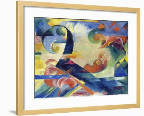 Broken Forms, 1914-Franz Marc-Framed Giclee Print