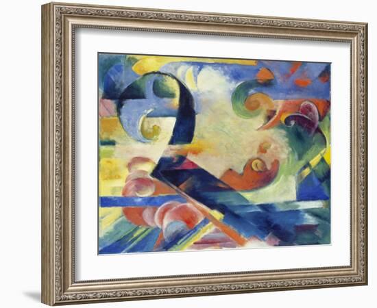 Broken Forms, 1914-Franz Marc-Framed Giclee Print