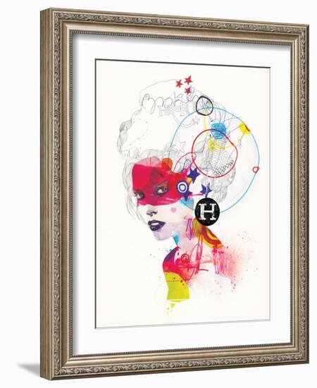 Broken Hearted Heros-Mydeadpony-Framed Art Print