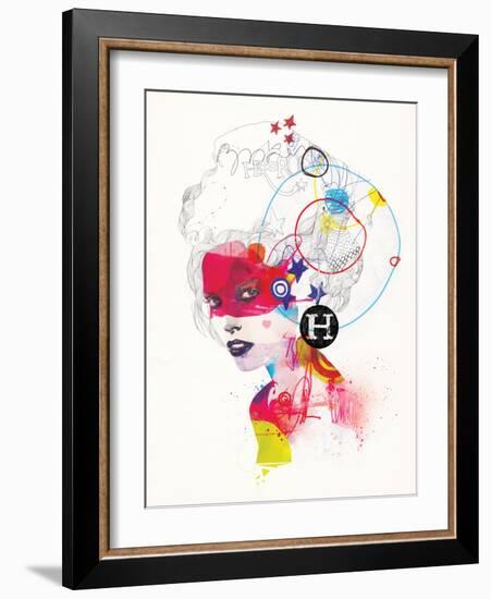 Broken Hearted Heros-Mydeadpony-Framed Art Print