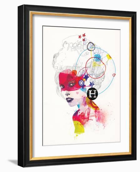 Broken Hearted Heros-Mydeadpony-Framed Art Print