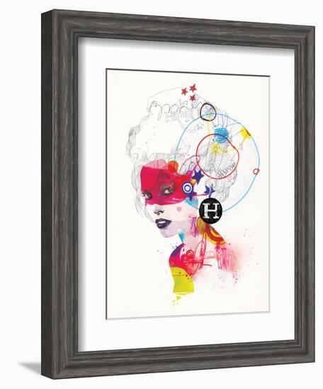 Broken Hearted Heros-Mydeadpony-Framed Art Print