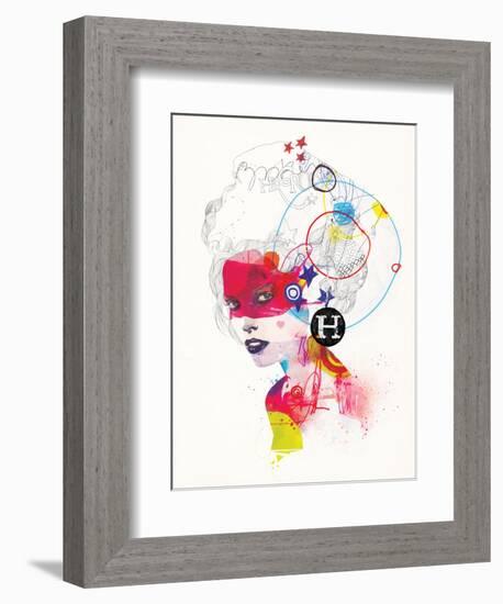 Broken Hearted Heros-Mydeadpony-Framed Art Print