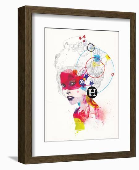 Broken Hearted Heros-Mydeadpony-Framed Art Print