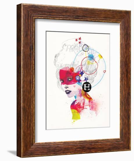 Broken Hearted Heros-Mydeadpony-Framed Art Print