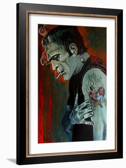 Broken Hearted-Mike Bell-Framed Art Print