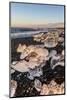 Broken Ice from Washed Upiicebergs on Jokulsarlon Black Beach at Sunrise-Neale Clark-Mounted Photographic Print