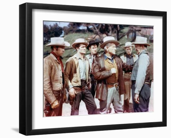 BROKEN LANCE, 1954 directed by EDWARD DMYTRYK Robert Wagner, Hugh O'Brian, Earl Holliman, Spencer T-null-Framed Photo