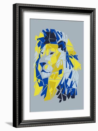 Broken Lion-null-Framed Giclee Print