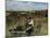 Broken Old Rowboat Cushioned in Tall Wild Grass, with a View of a House in Distance-Alfred Eisenstaedt-Mounted Photographic Print