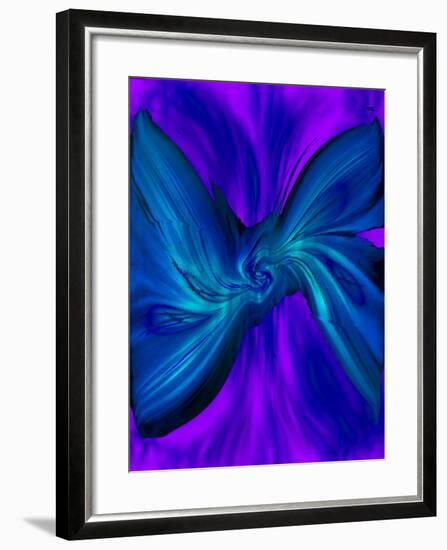 Broken Ties Series - Blue-Ruth Palmer-Framed Art Print