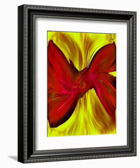 Broken Ties Series - Red/Yellow/Orange-Ruth Palmer-Framed Art Print