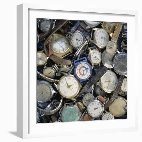 Broken Wrist-watches-Kevin Curtis-Framed Premium Photographic Print