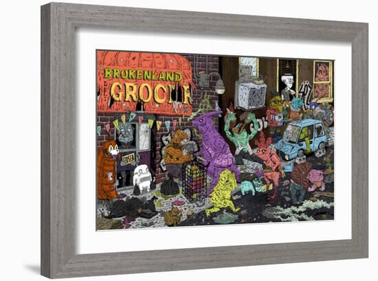 Brokenland-Drew Morrison-Framed Art Print