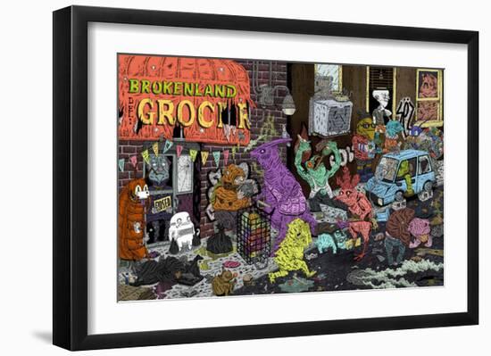 Brokenland-Drew Morrison-Framed Art Print