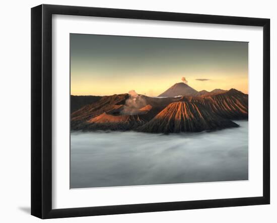 Bromo-Tengger-Semeru National Park on the Island of Java in Indonesia-Kyle Hammons-Framed Photographic Print