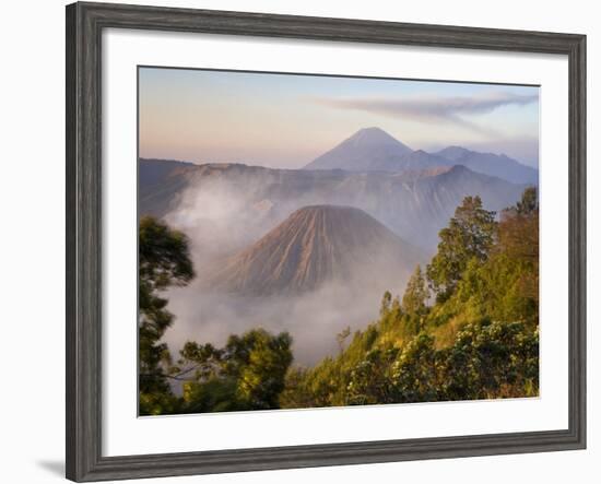 Bromo Volcano in Bromo-Tengger-Semeru National Park-Peter Adams-Framed Photographic Print