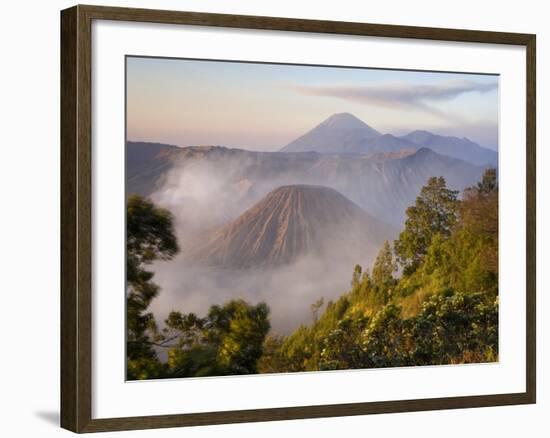 Bromo Volcano in Bromo-Tengger-Semeru National Park-Peter Adams-Framed Photographic Print