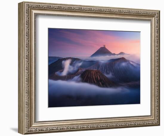 Bromo vs Semeru.-Juan Pablo de-Framed Photographic Print