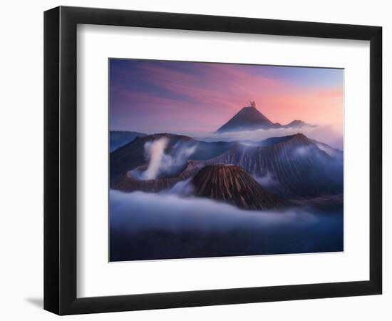 Bromo vs Semeru.-Juan Pablo de-Framed Photographic Print