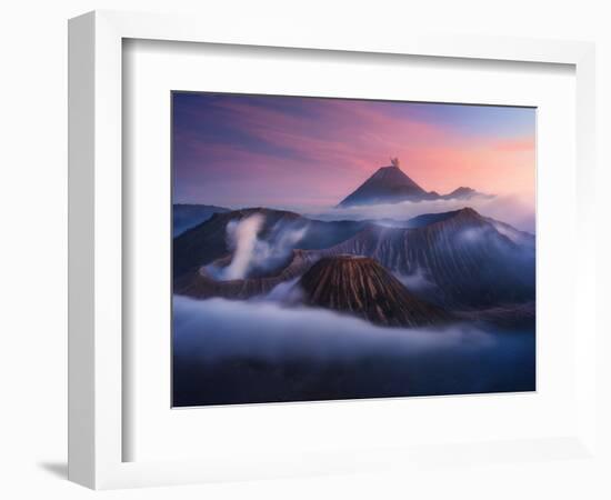 Bromo vs Semeru.-Juan Pablo de-Framed Photographic Print