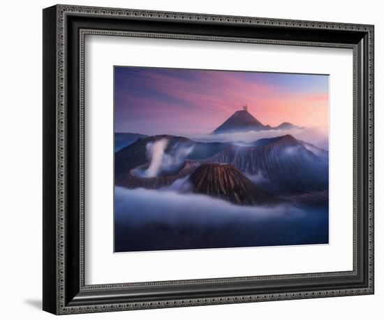 Bromo vs Semeru.-Juan Pablo de-Framed Photographic Print