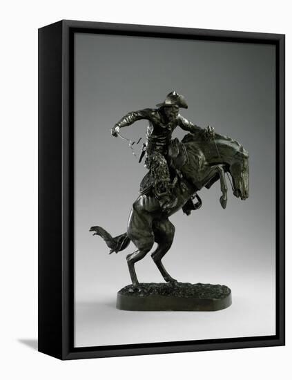 Bronco Buster, 1895, Cast 30Th July 1906 (Bronze)-Frederic Remington-Framed Premier Image Canvas