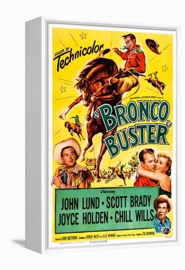 Bronco Buster, Scott Brady, John Lund, Joyce Holden, Chill Wills, 1952-null-Framed Stretched Canvas