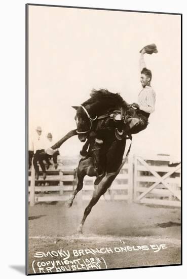 Bronco Buster-null-Mounted Art Print