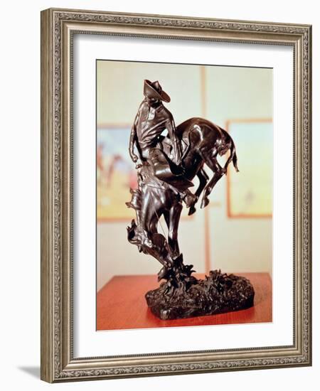 Bronco-Buster-Frederic Sackrider Remington-Framed Giclee Print