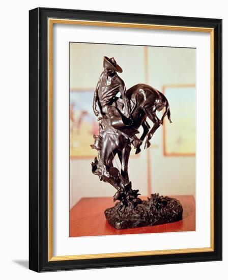 Bronco-Buster-Frederic Sackrider Remington-Framed Giclee Print