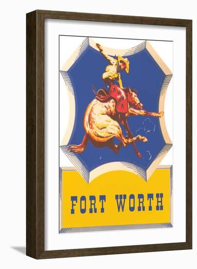 Bronco Rider, Fort Worth, Texas-null-Framed Art Print