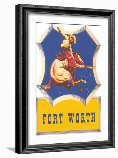 Bronco Rider, Fort Worth, Texas-null-Framed Art Print