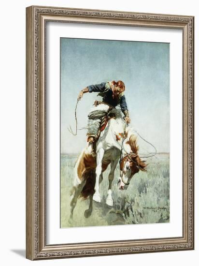 Bronco Rider-William Herbert 'Buck' Dunton-Framed Giclee Print