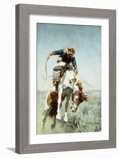 Bronco Rider-William Herbert 'Buck' Dunton-Framed Giclee Print