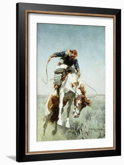 Bronco Rider-William Herbert 'Buck' Dunton-Framed Giclee Print