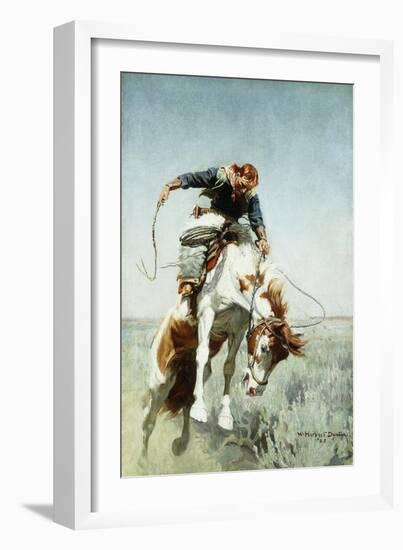 Bronco Rider-William Herbert 'Buck' Dunton-Framed Giclee Print