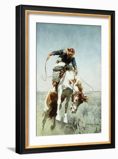 Bronco Rider-William Herbert 'Buck' Dunton-Framed Giclee Print