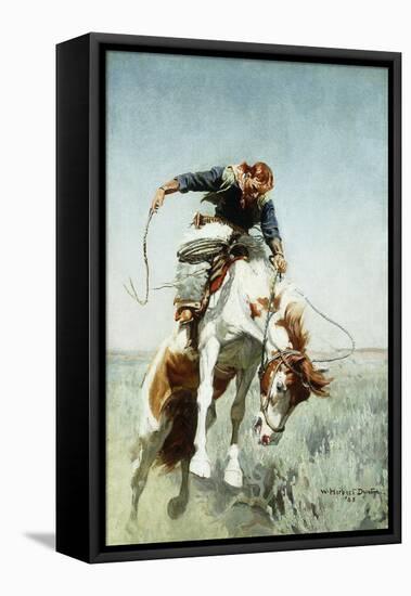 Bronco Rider-William Herbert 'Buck' Dunton-Framed Premier Image Canvas