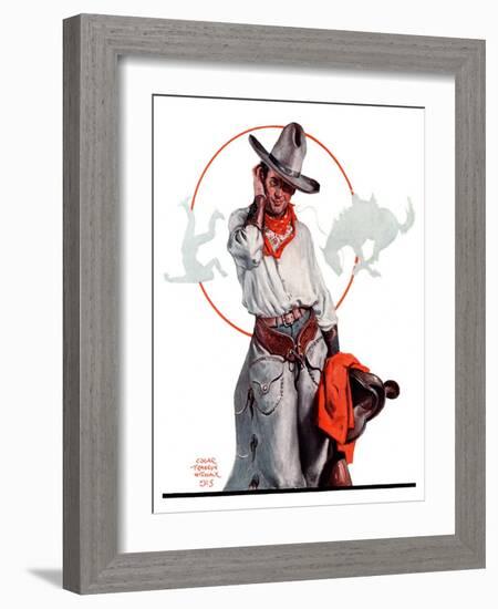 "Bronco Toss,"October 10, 1925-Edgar Franklin Wittmack-Framed Giclee Print