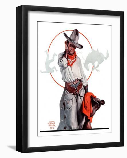 "Bronco Toss,"October 10, 1925-Edgar Franklin Wittmack-Framed Giclee Print