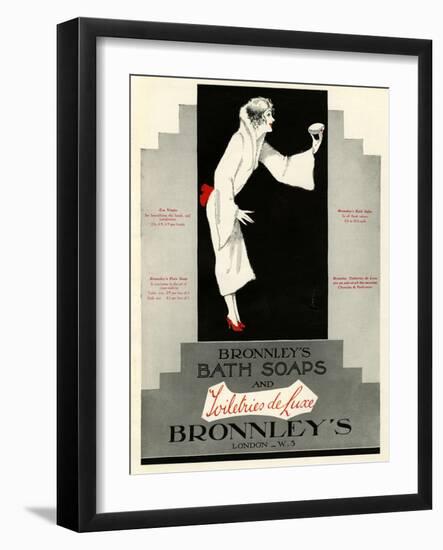 Bronnley's, Magazine Advertisement, UK, 1920-null-Framed Giclee Print